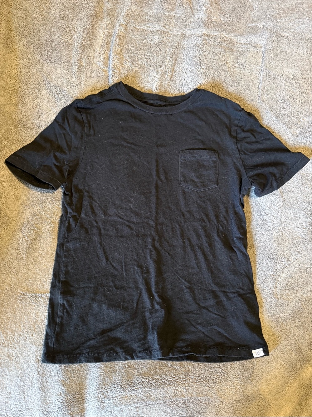 GAP Boy’s Black Short Sleeve Pocket Tee